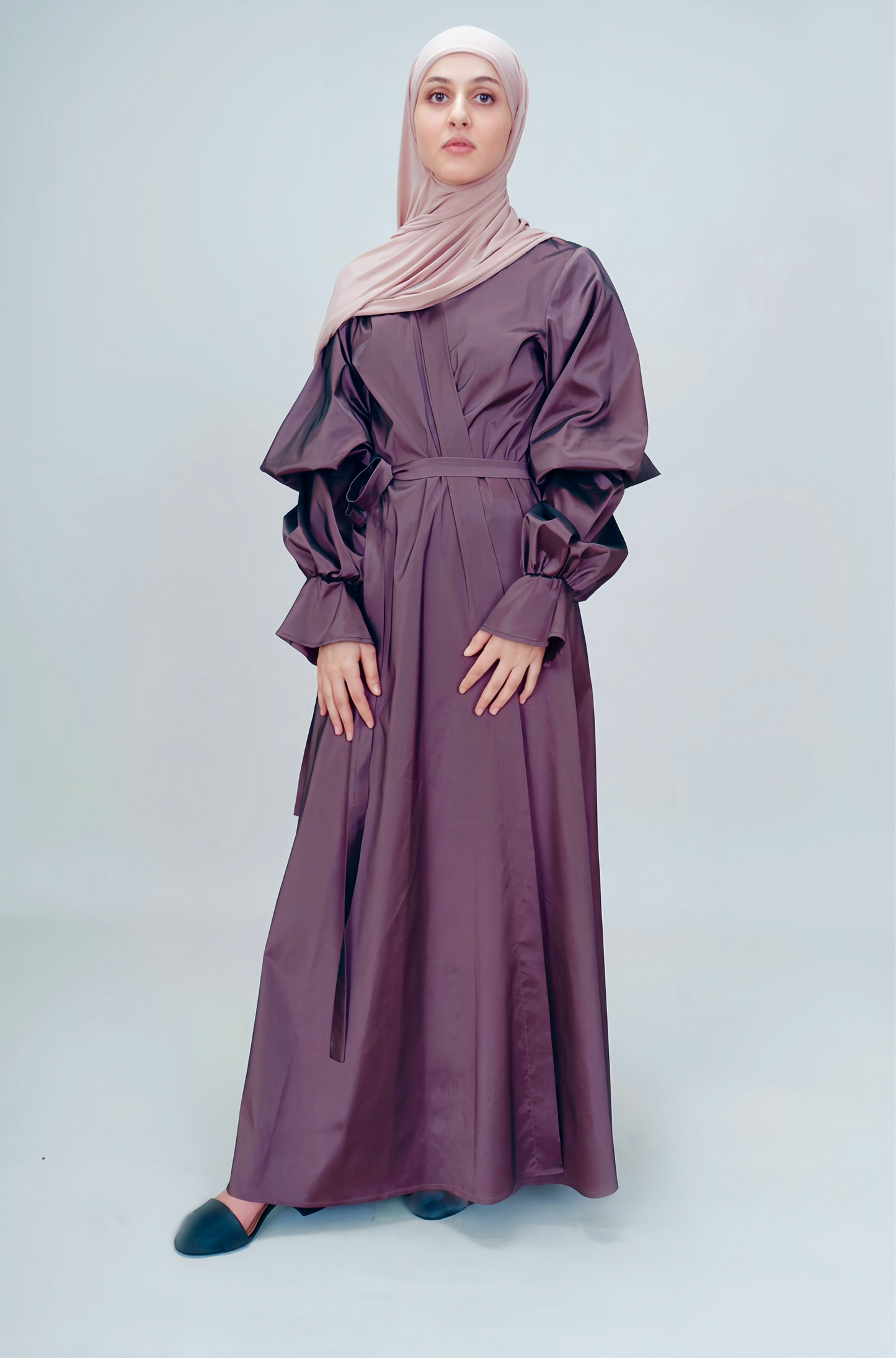 Abaya en taffeta
