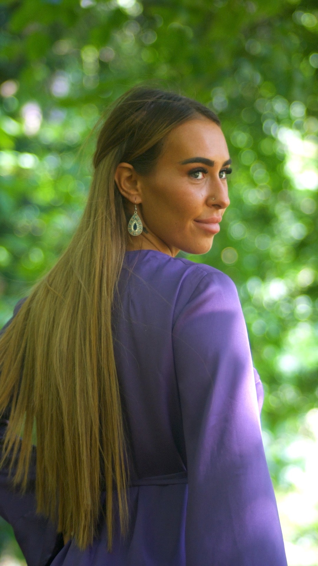 Robe Zīn en satin fluide