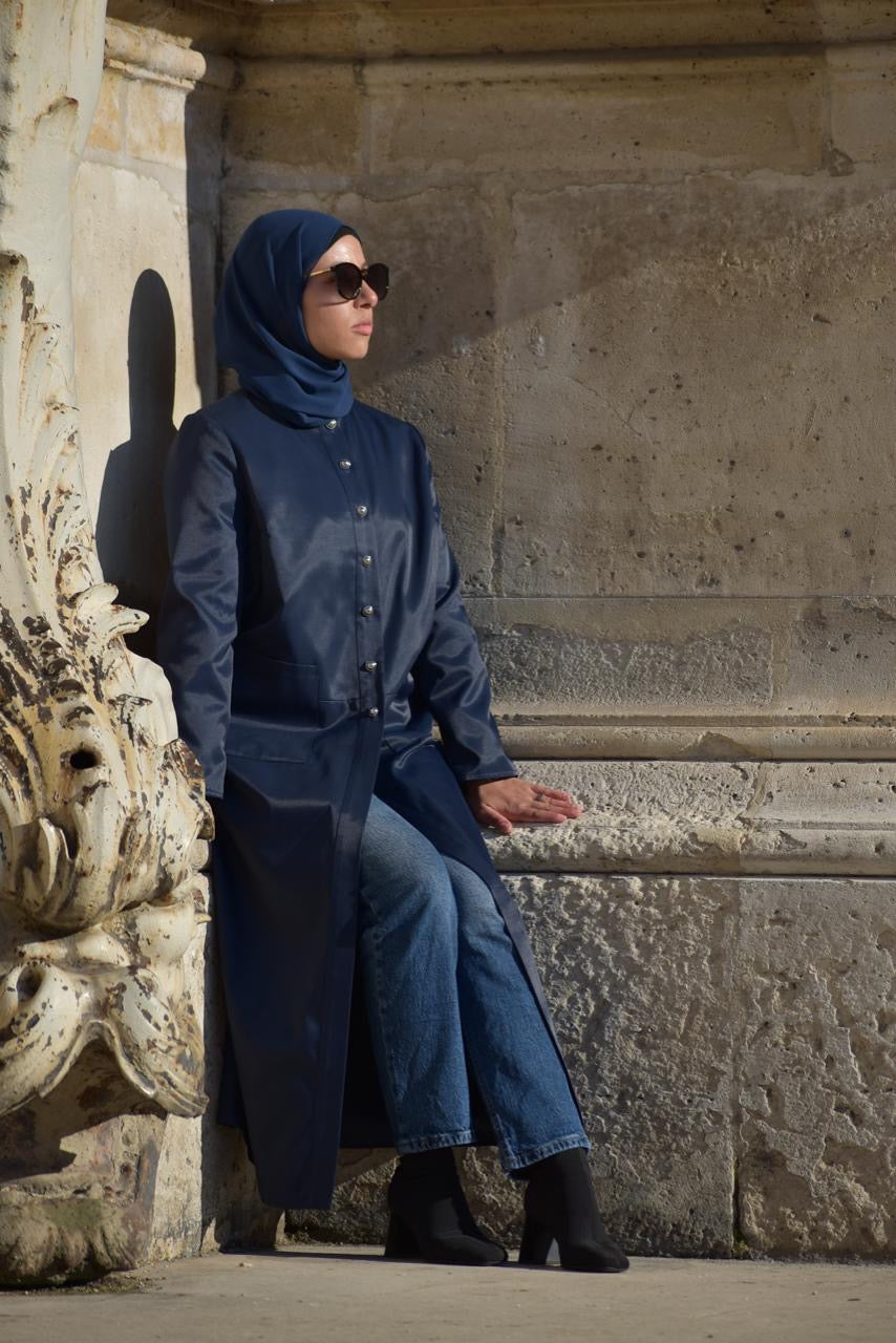 Veste longue imperméable