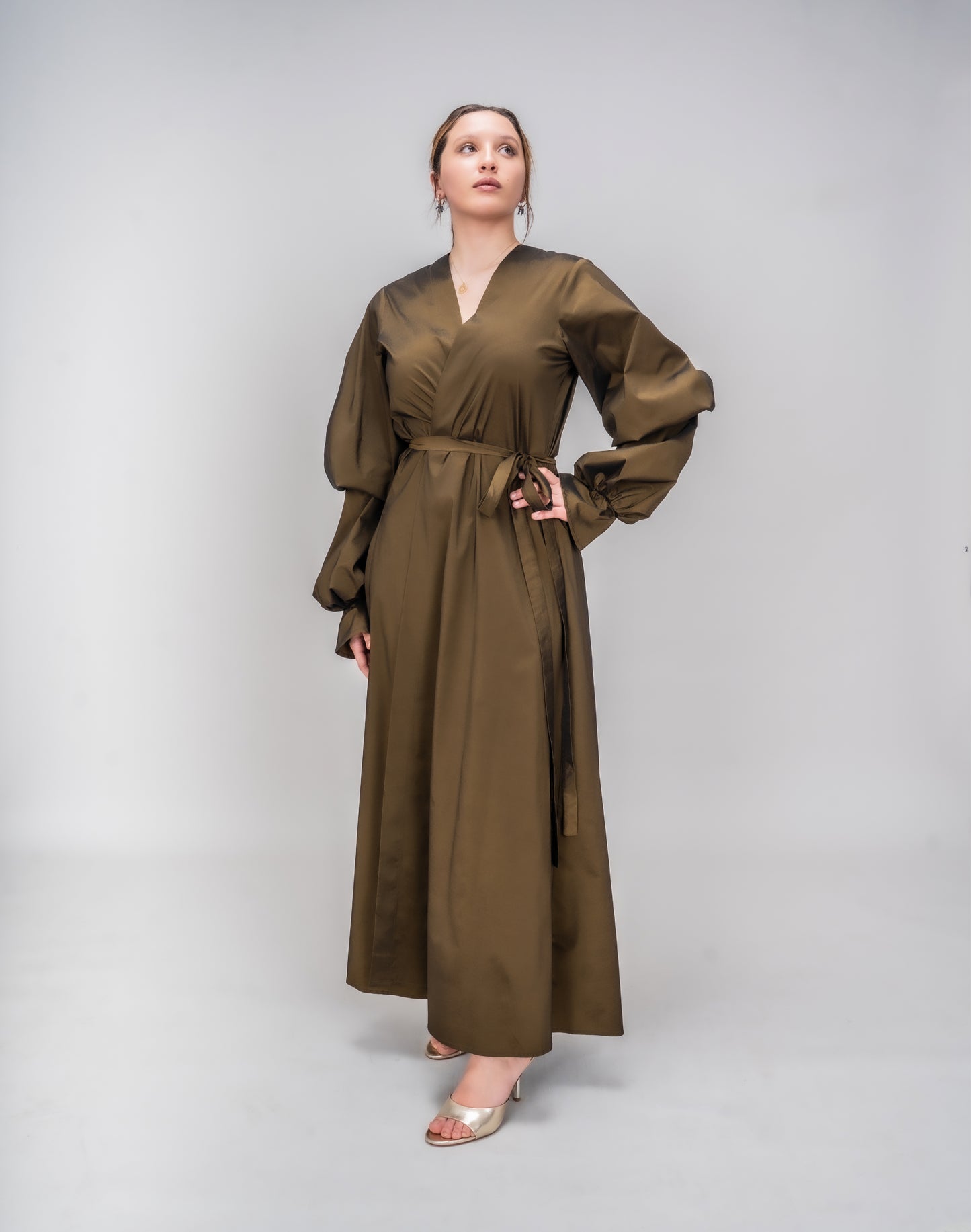 Abaya en taffeta