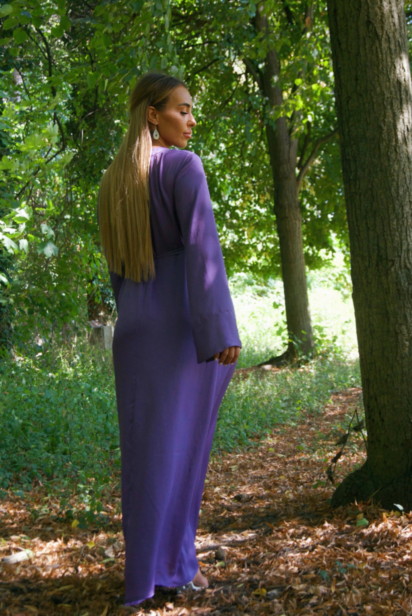 Robe Zīn en satin fluide